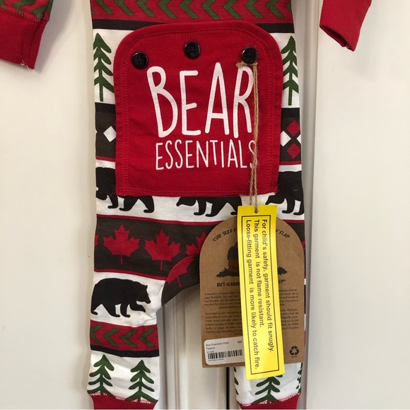 π» NWT Lazy One Bear Essentials Flapjack Union Suit - Picture 6 of 13